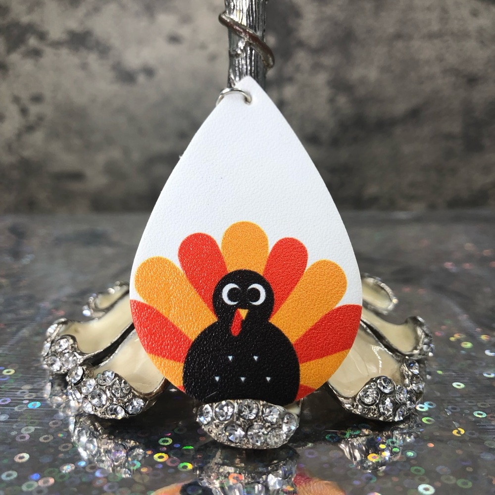 Faux Leather Fall Thanksgiving Earrings NWT ✨ - Picture 4 of 8